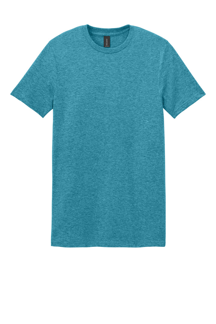 Front View of HGalapagBl Gildan Softstyle T-Shirt. 64000