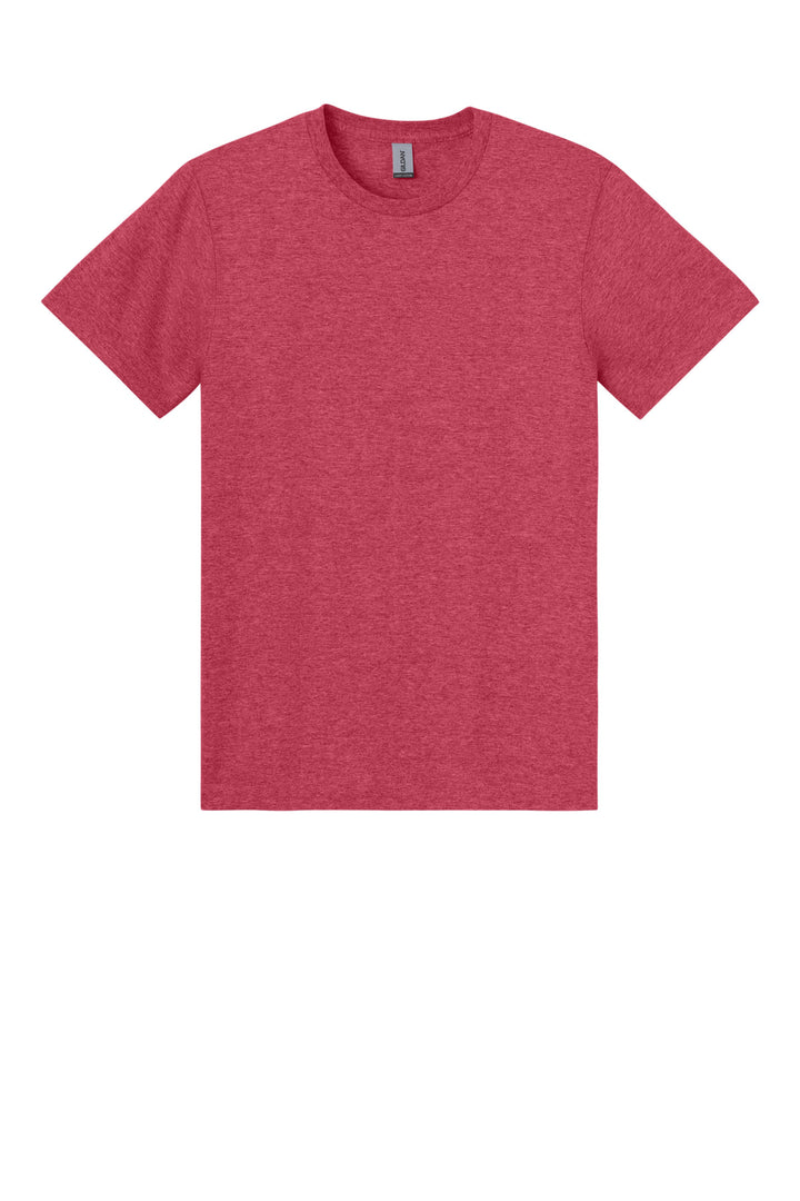 Front View of HthrRed Gildan Light Cotton Tee 3000