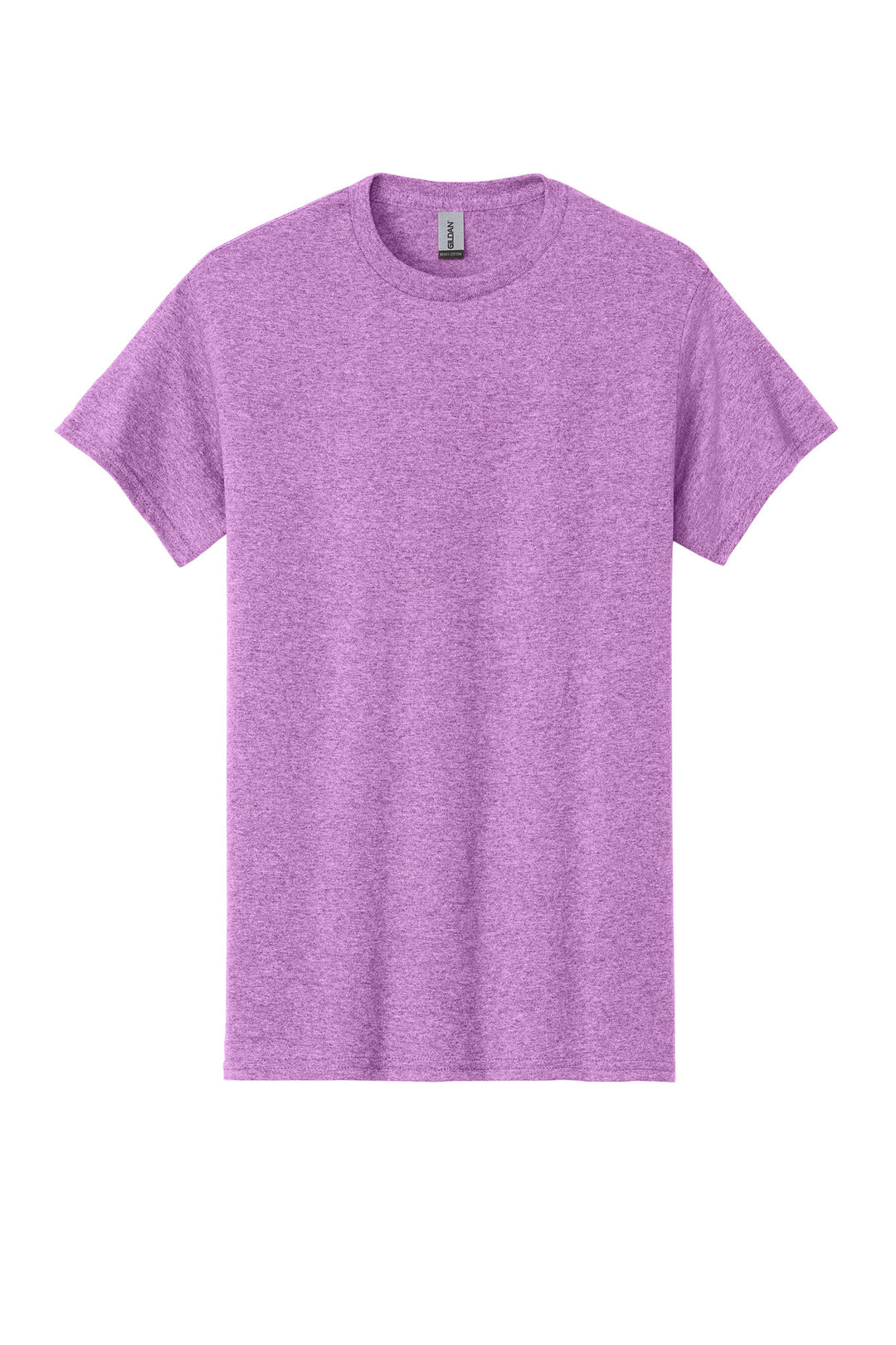 Front View of HtrRadOrcd Gildan - Heavy Cotton 100% Cotton T-Shirt. 5000