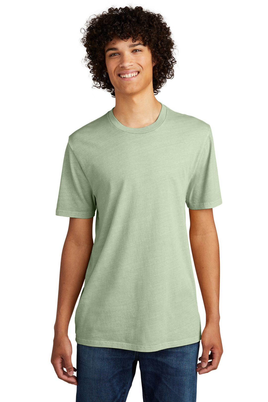 Front View of LichenGrn Allmade Unisex Mineral Dye Organic Cotton Tee AL2400
