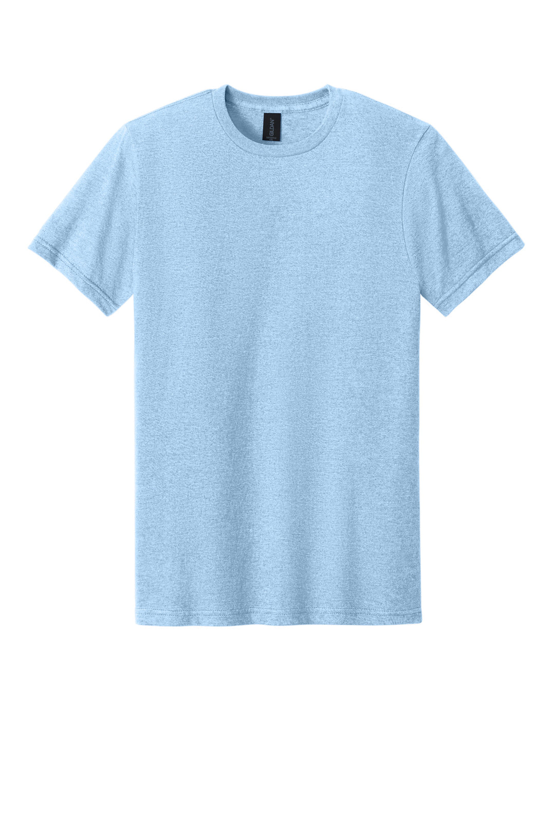 Front View of LightBlMst Gildan Softstyle CVC Tee 64000CVC