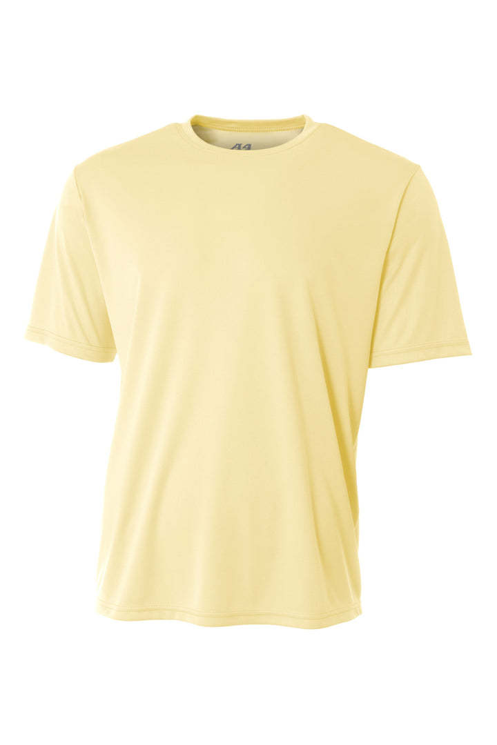 Front View of LightYllw A4 Cooling Performance Short Sleeve Tee A4N3142