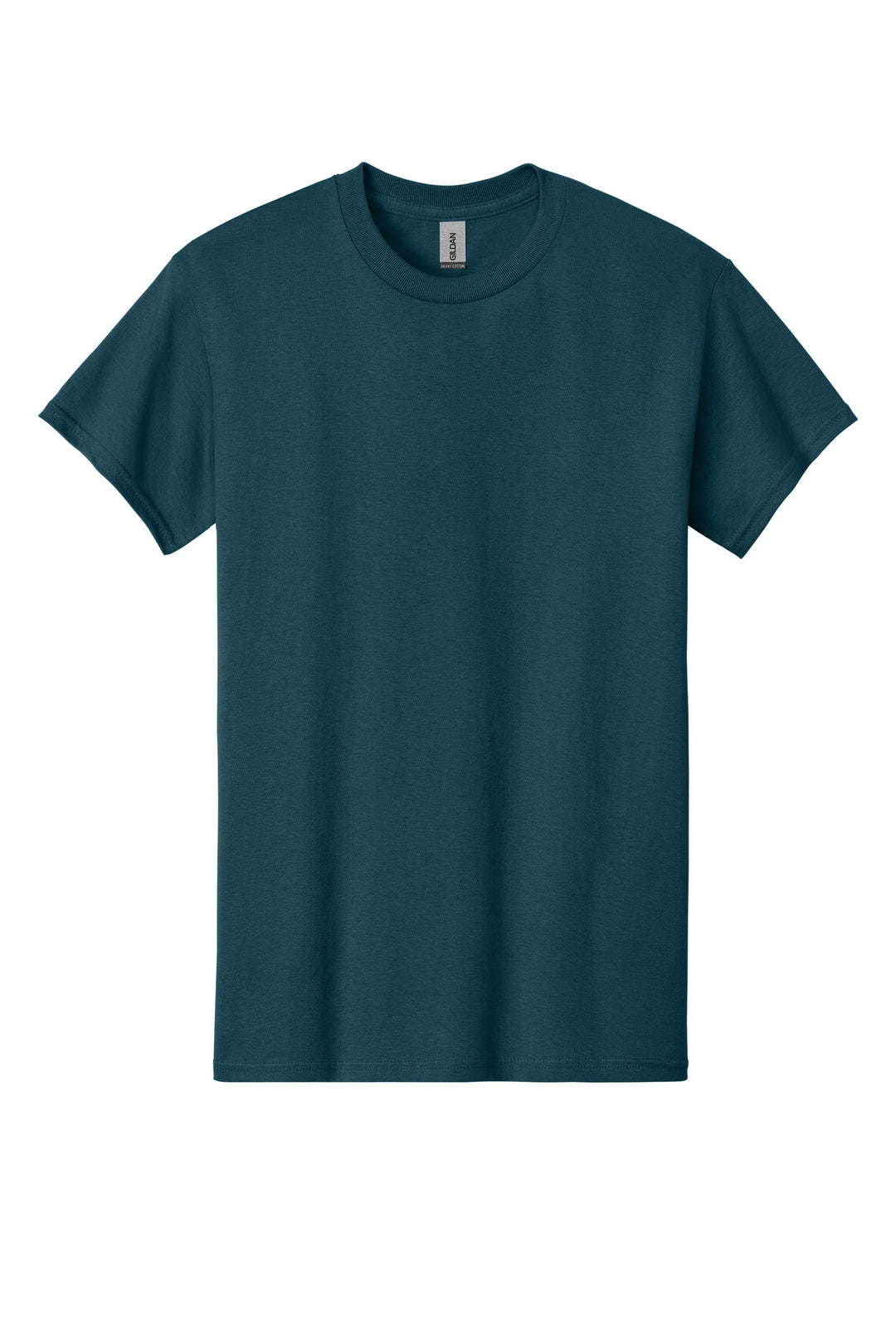Front View of Midnight Gildan - Heavy Cotton 100% Cotton T-Shirt. 5000