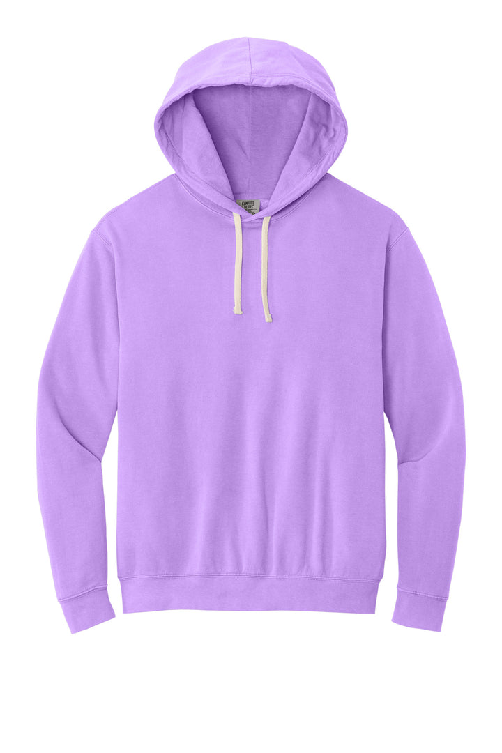 Front View of NeonVio Comfort Colors Lightweight Hooded Sweatshirt 1467