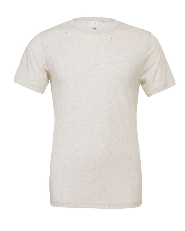 Front View of Oatmeal Triblend Triblend Tee - 3413