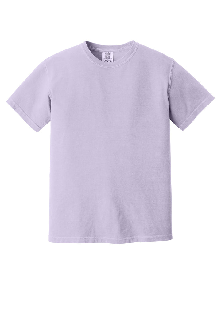 Front View of Orchid COMFORT COLORS Heavyweight Ring Spun Tee. 1717