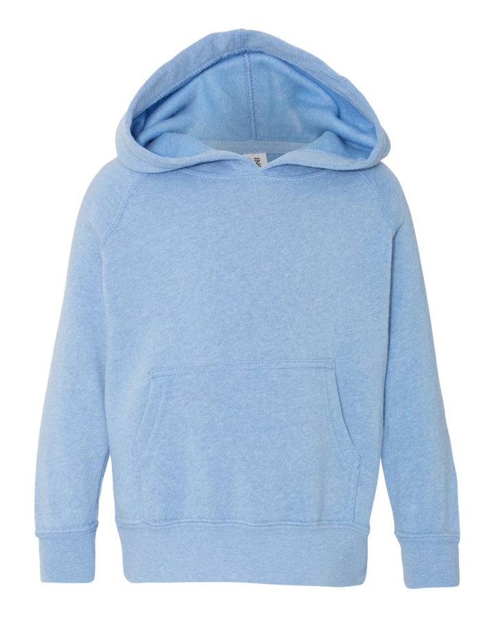 Front View of Pacific Toddler Special Blend Hooded Raglan Sweatshirt - PRM10TSB