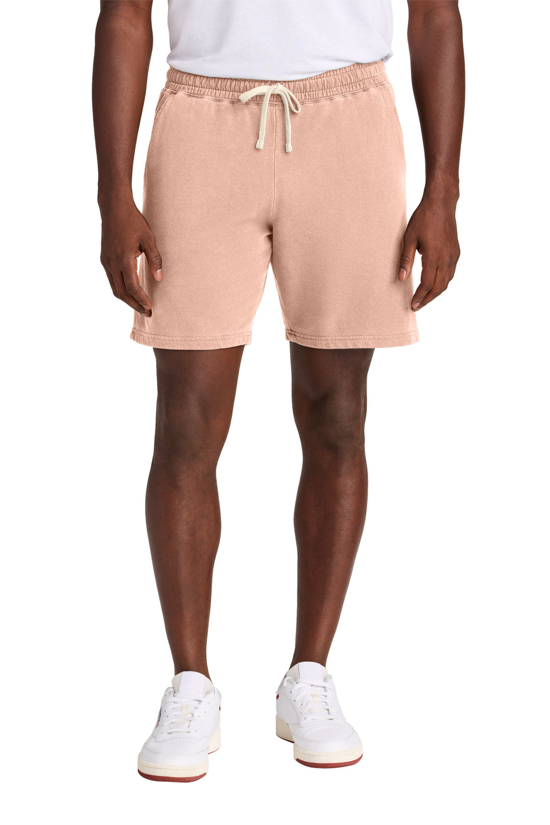 Front View of Peachy Comfort Colors Lightweight Sweatshort 1468