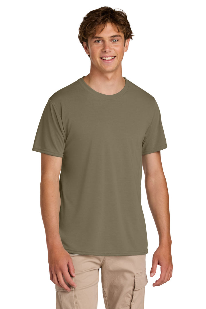 Front View of PrairieDst Gildan Gildan Performance T-Shirt. 42000