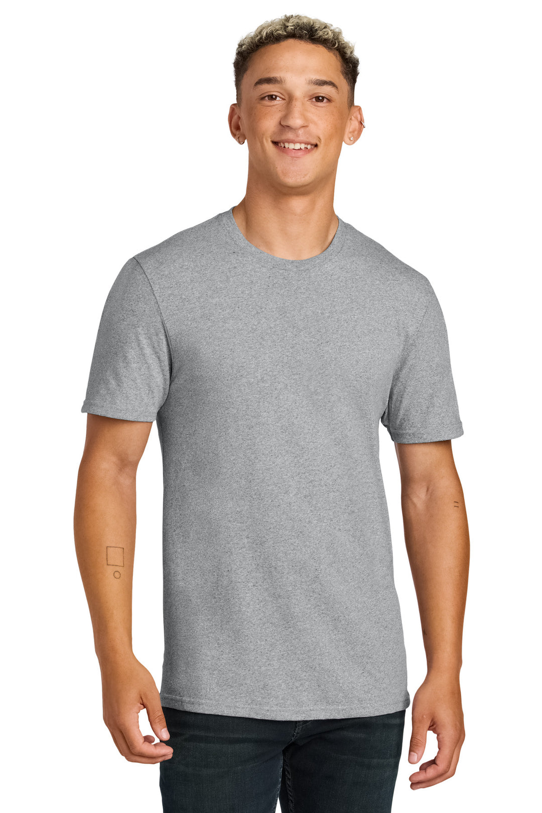 Front View of RemdGrayHt Allmade Unisex Recycled Blend Tee AL2300