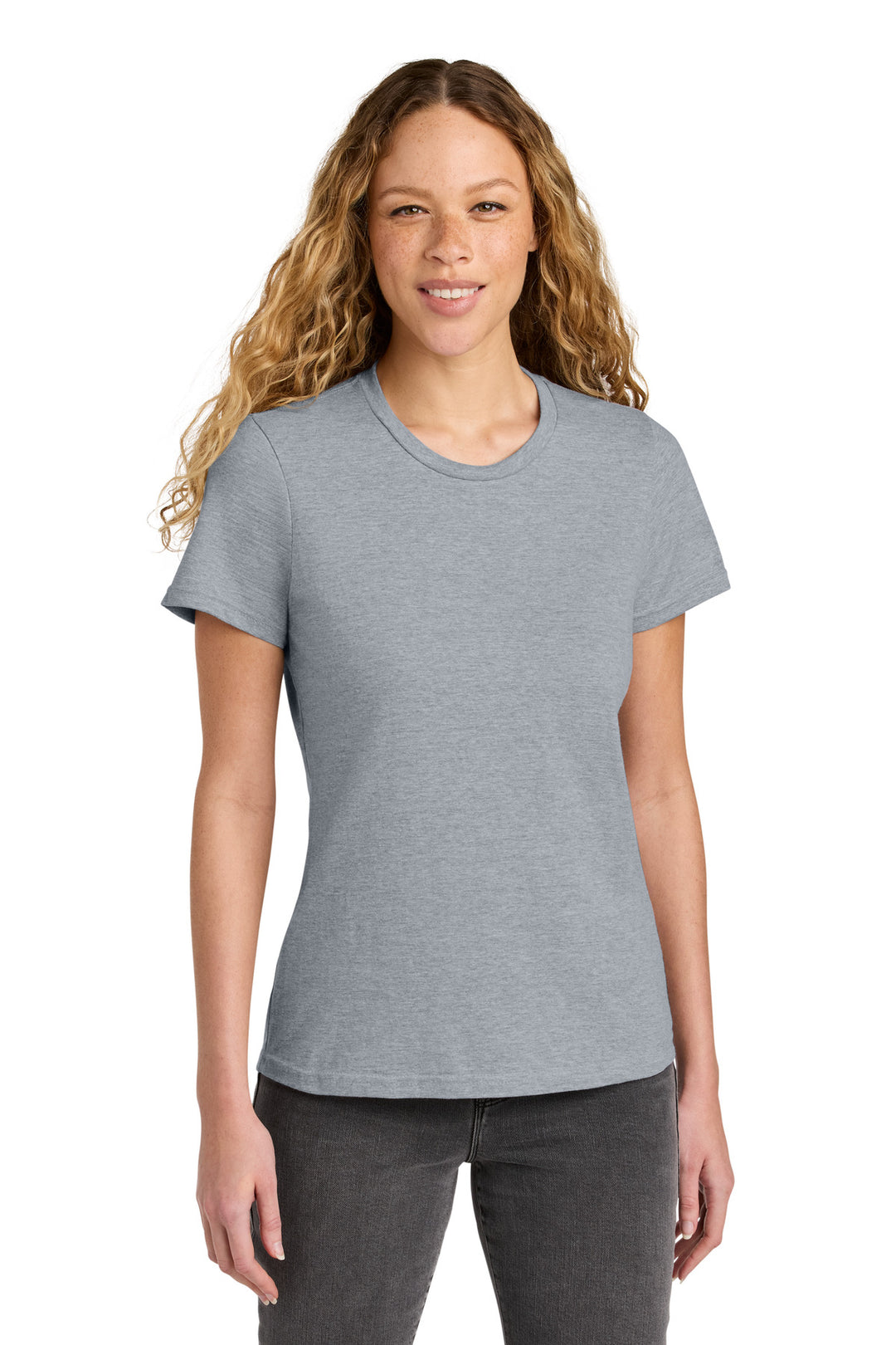 Front View of RngSpunSpG Gildan Women's Softstyle Midweight Tee 65000L