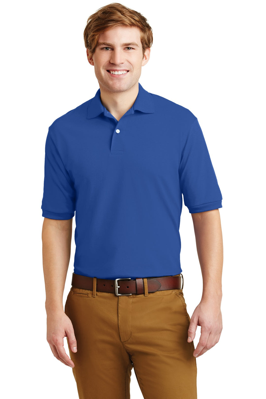 Front View of Royal Jerzees Dri-Power Sport Shirt. 437M