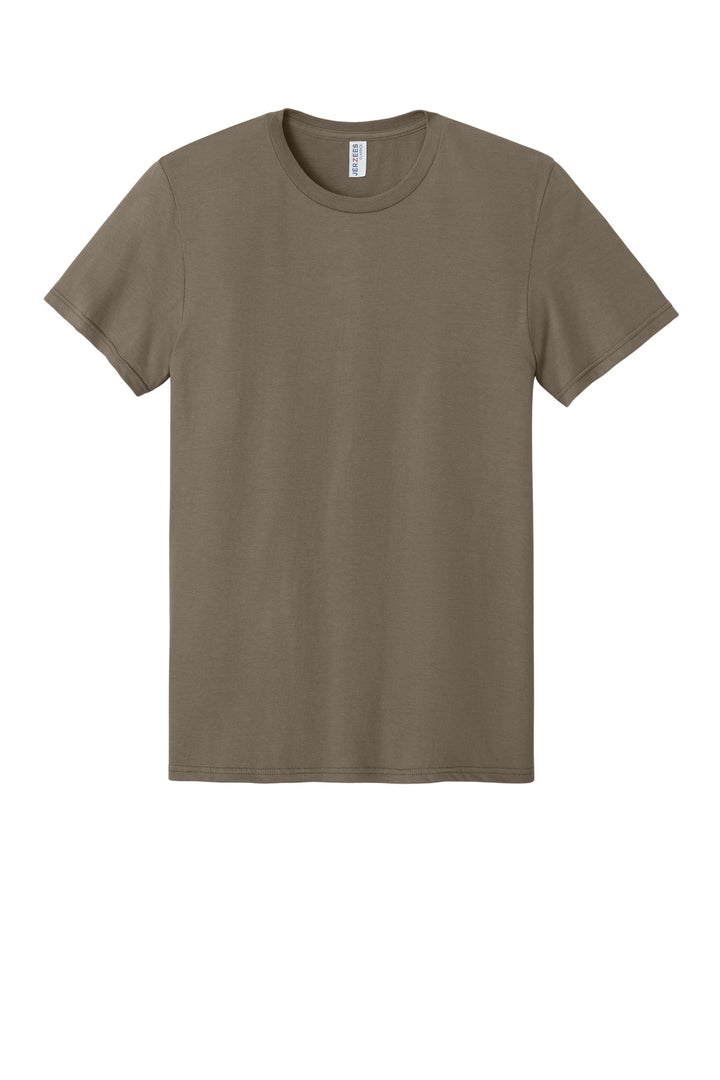 Front View of Safari Jerzees Classics Unisex Cotton T-Shirt 363M