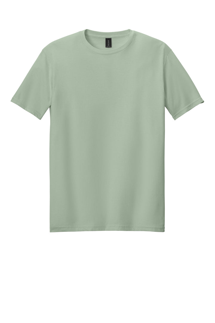 Front View of Sage Gildan Softstyle T-Shirt. 64000