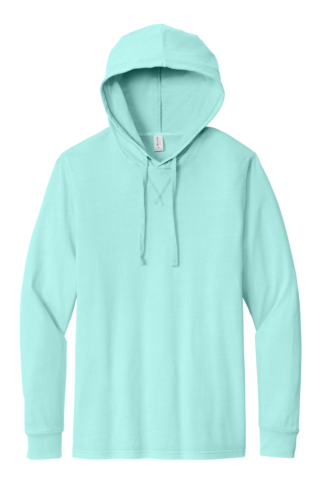 Front View of SaltwtrBlu Allmade Unisex Mineral Dye Organic Cotton Hoodie Tee AL6305