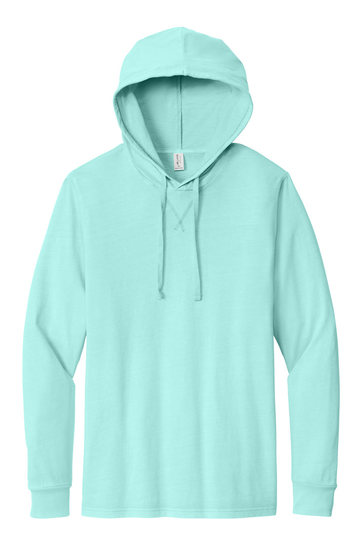 Front View of SaltwtrBlu Allmade Unisex Mineral Dye Organic Cotton Hoodie Tee AL6305