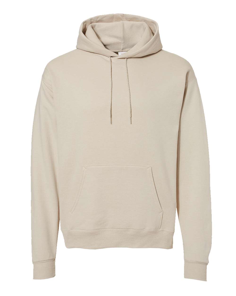 Front View of Sand Ecosmart® Hooded Sweatshirt - P170
