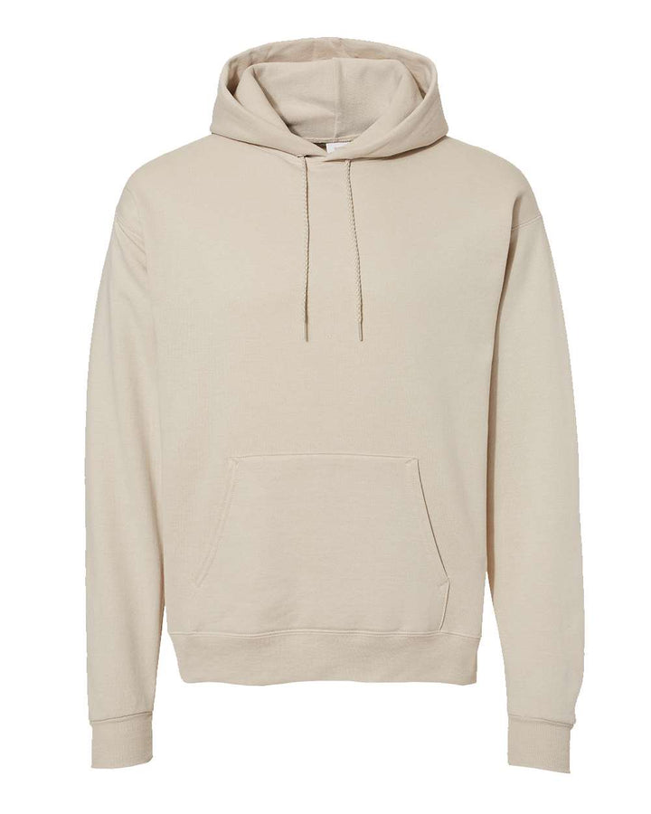 Front View of Sand Ecosmart® Hooded Sweatshirt - P170