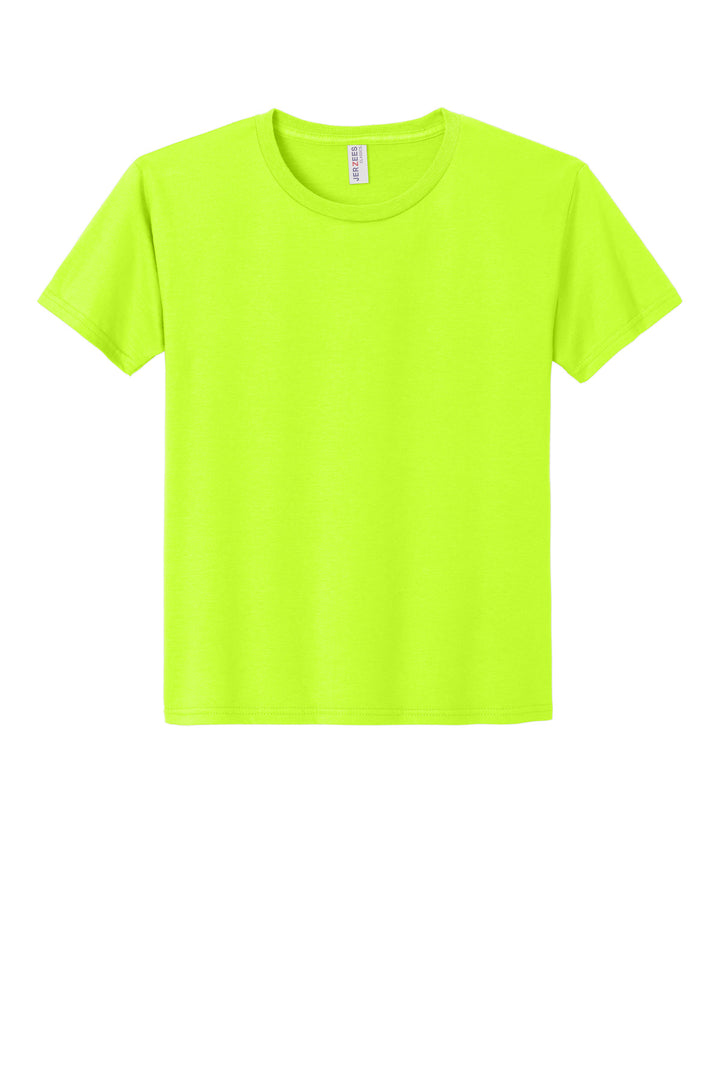 Front View of SftyGrn Jerzees Classics Youth Cotton T-Shirt 363Y