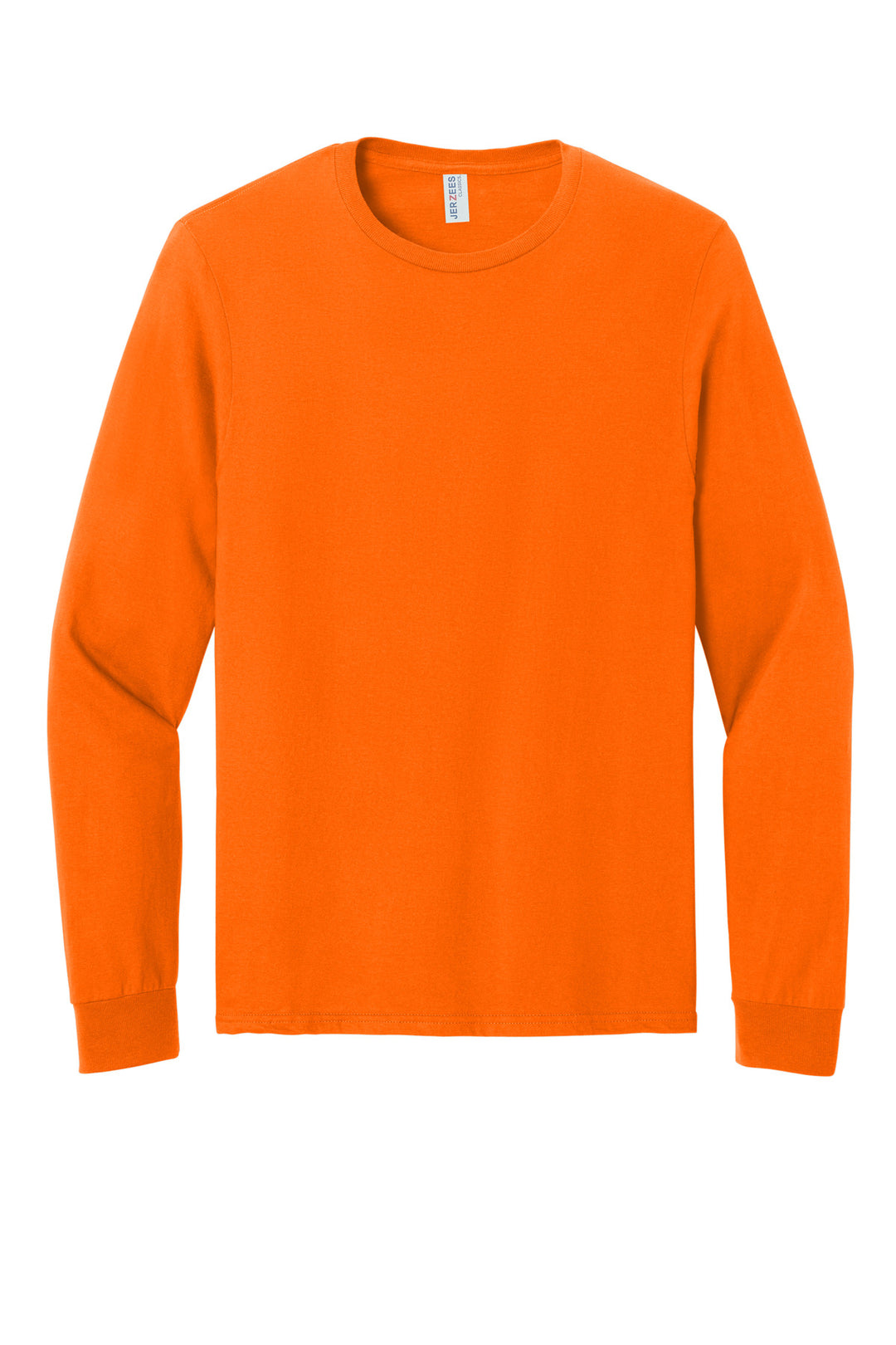 Front View of SftyOrg Jerzees Classics Unisex Cotton Long Sleeve T-Shirt 363L