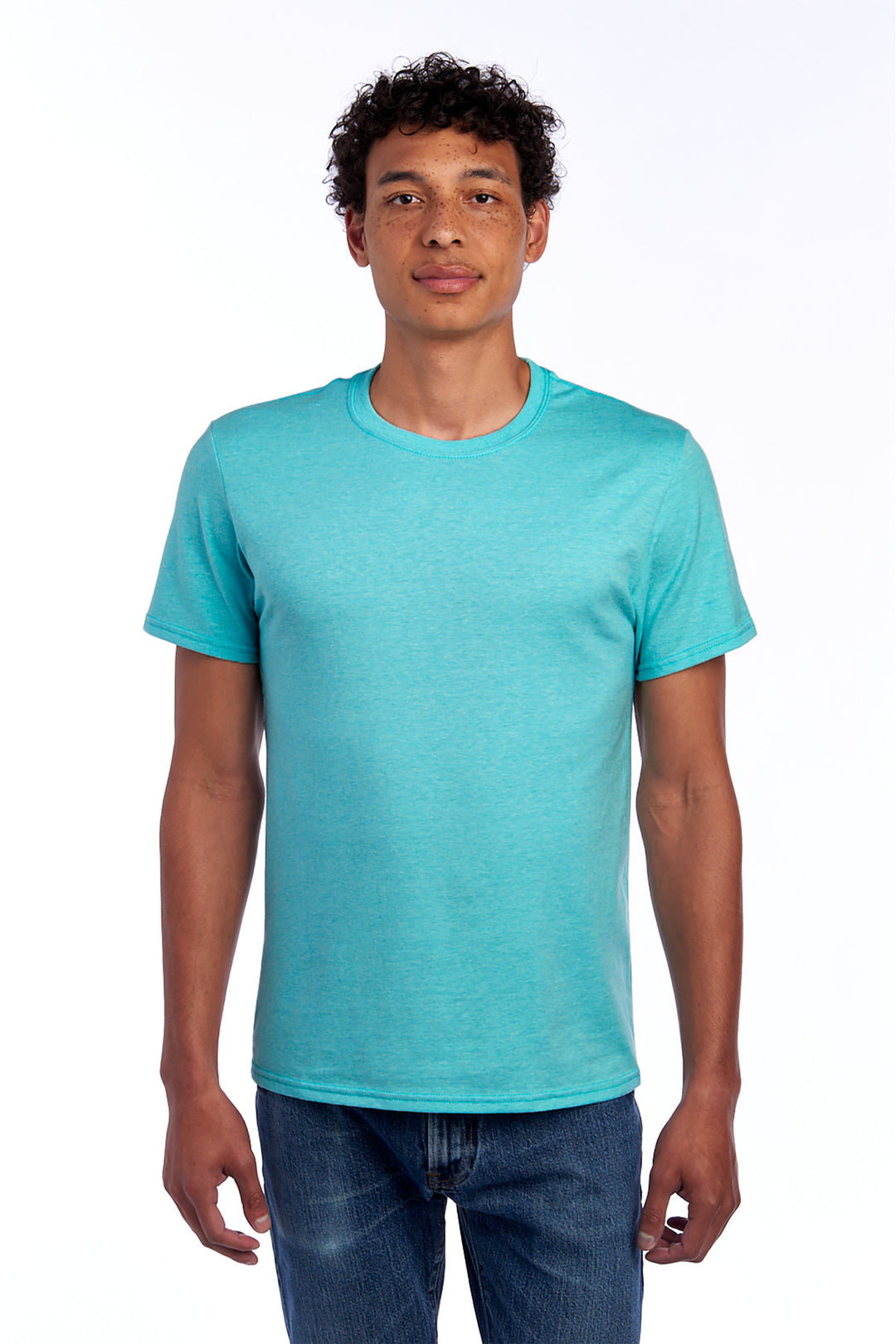 Front View of SimplyAqH Jerzees Premium Blend Ring Spun T-Shirt 560M