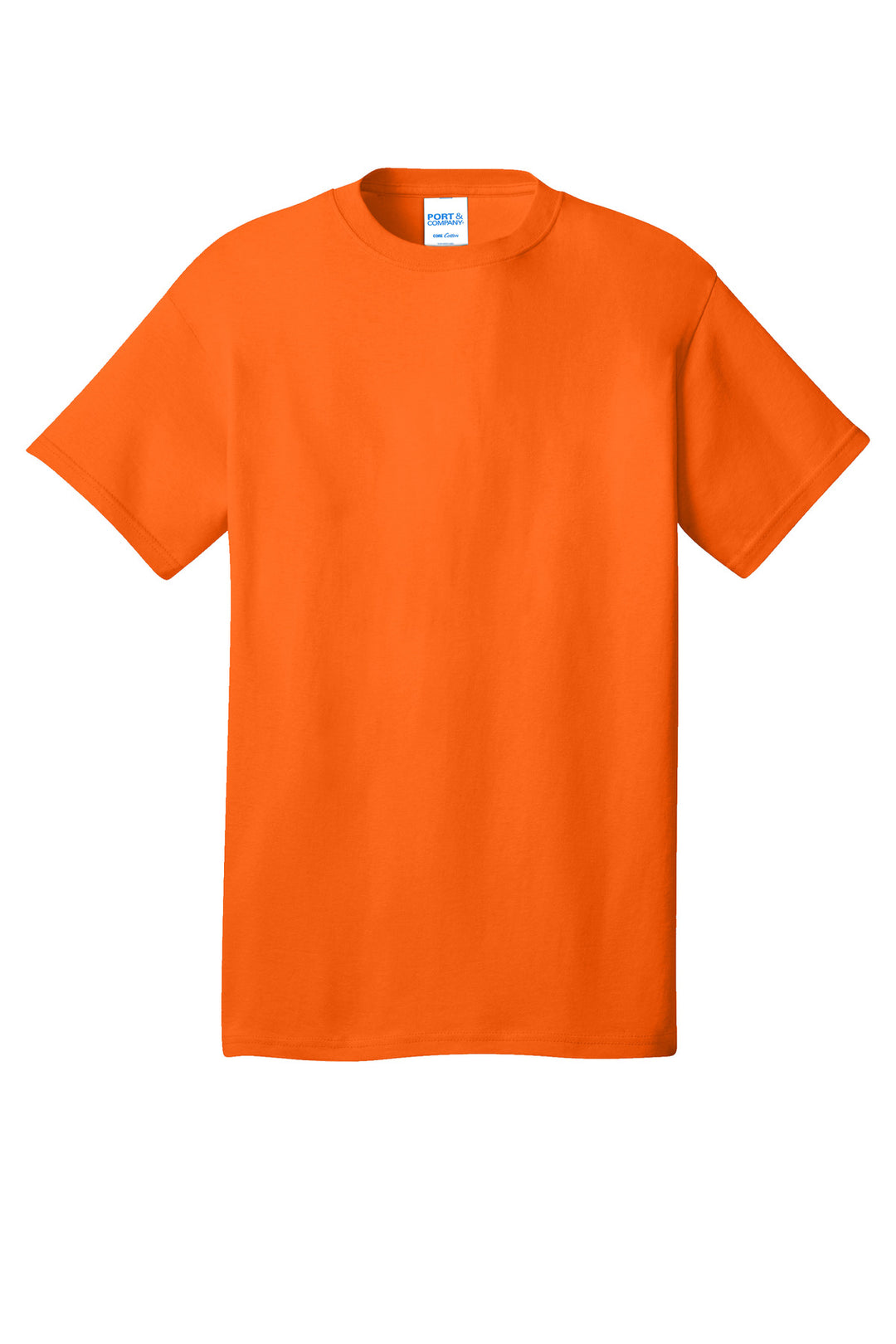 Front View of SOrange Port & Company - Core Cotton Tee. PC54