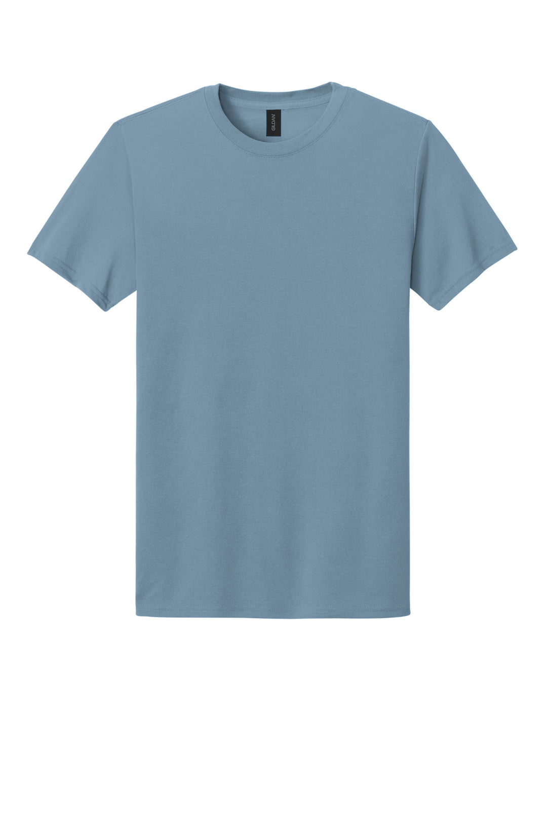 Front View of StoneBlue Gildan Gildan Performance T-Shirt. 42000