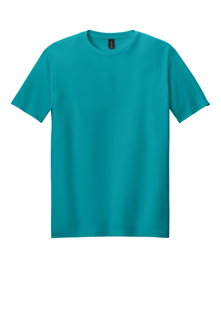 Front View of TrplBlue Gildan Softstyle T-Shirt. 64000