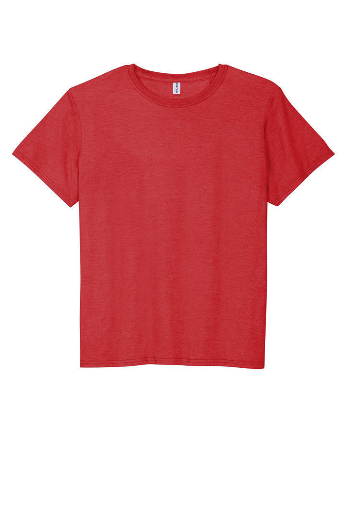 Front View of TrueRed Jerzees Premium Blend Ring Spun T-Shirt 560M