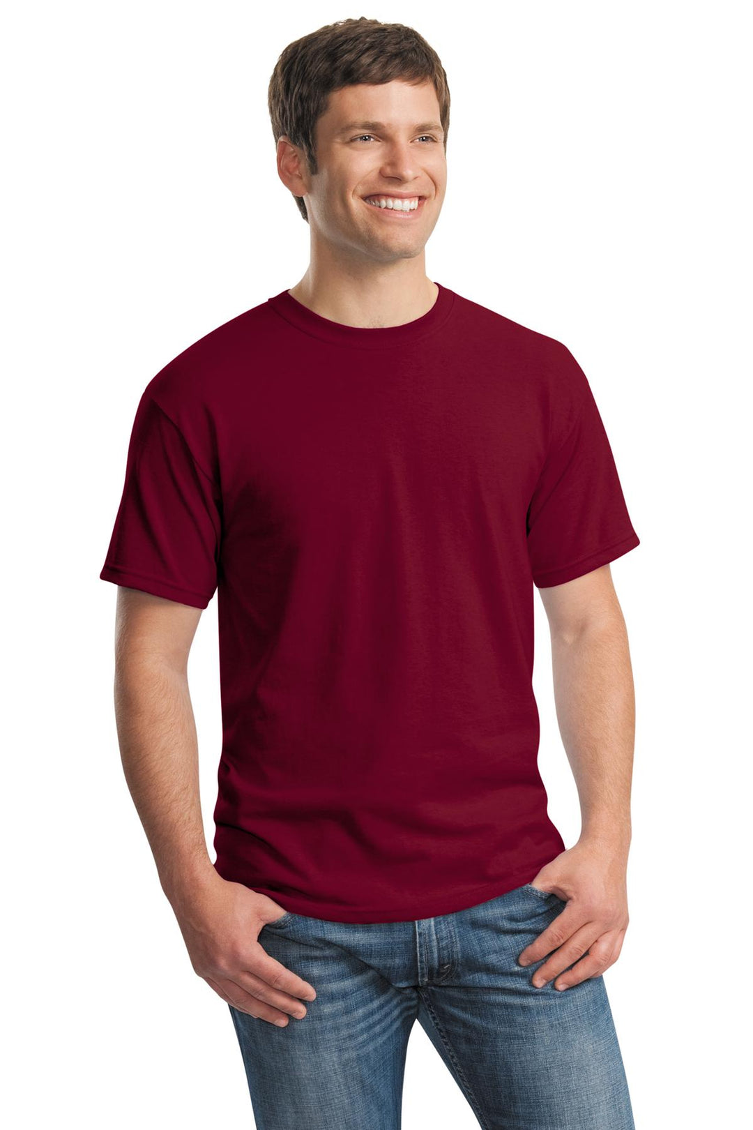 Garnet Gildan - Heavy Cotton 100% Cotton T-Shirt. 5000