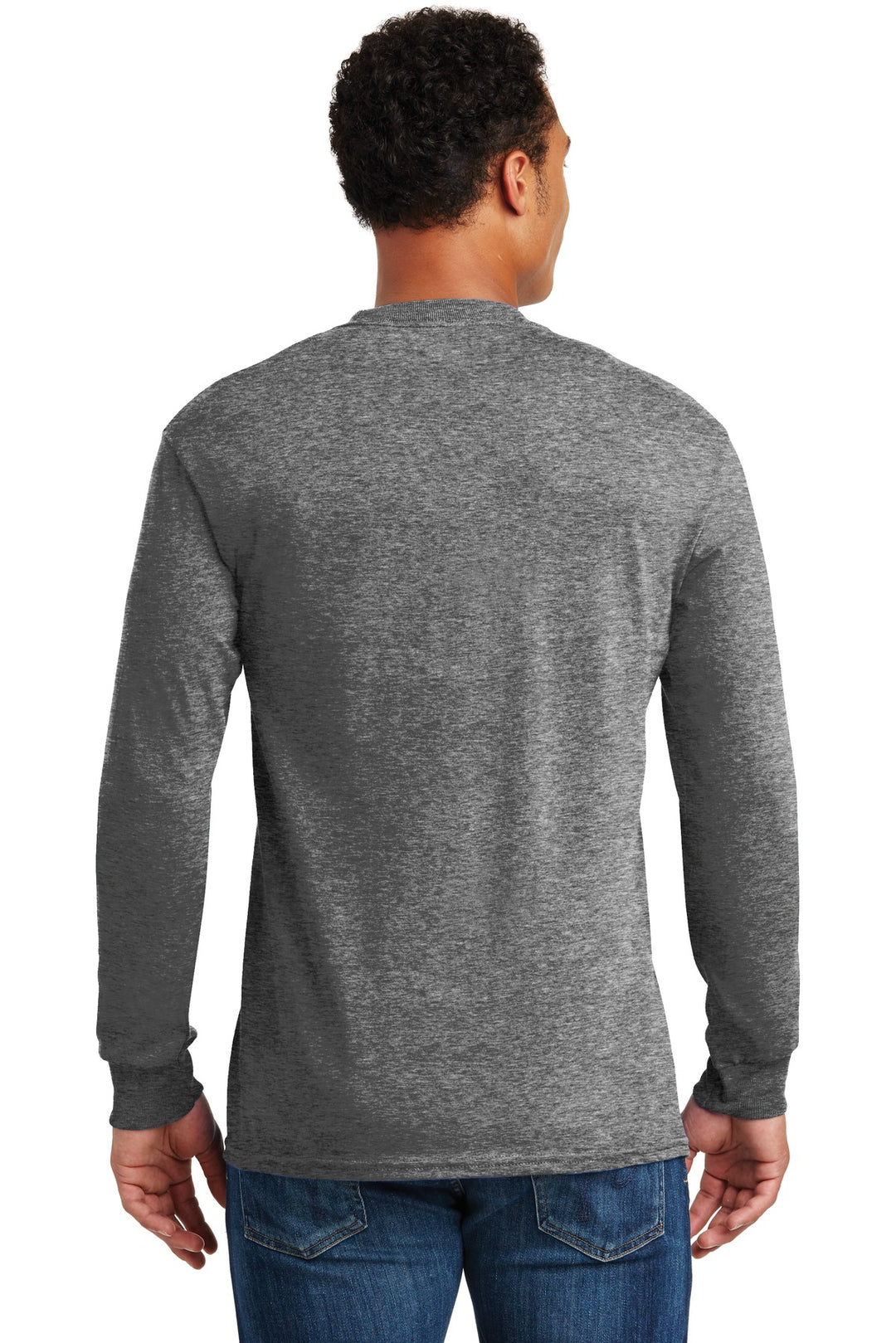 GphHeather Gildan - Heavy Cotton 100% Cotton Long Sleeve T-Shirt. 5400
