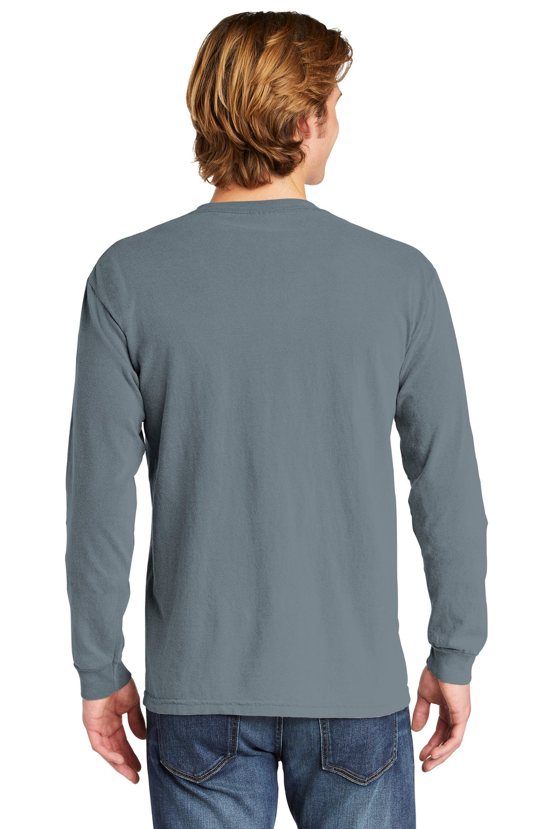 Granite COMFORT COLORS Heavyweight Ring Spun Long Sleeve Pocket Tee. 4410