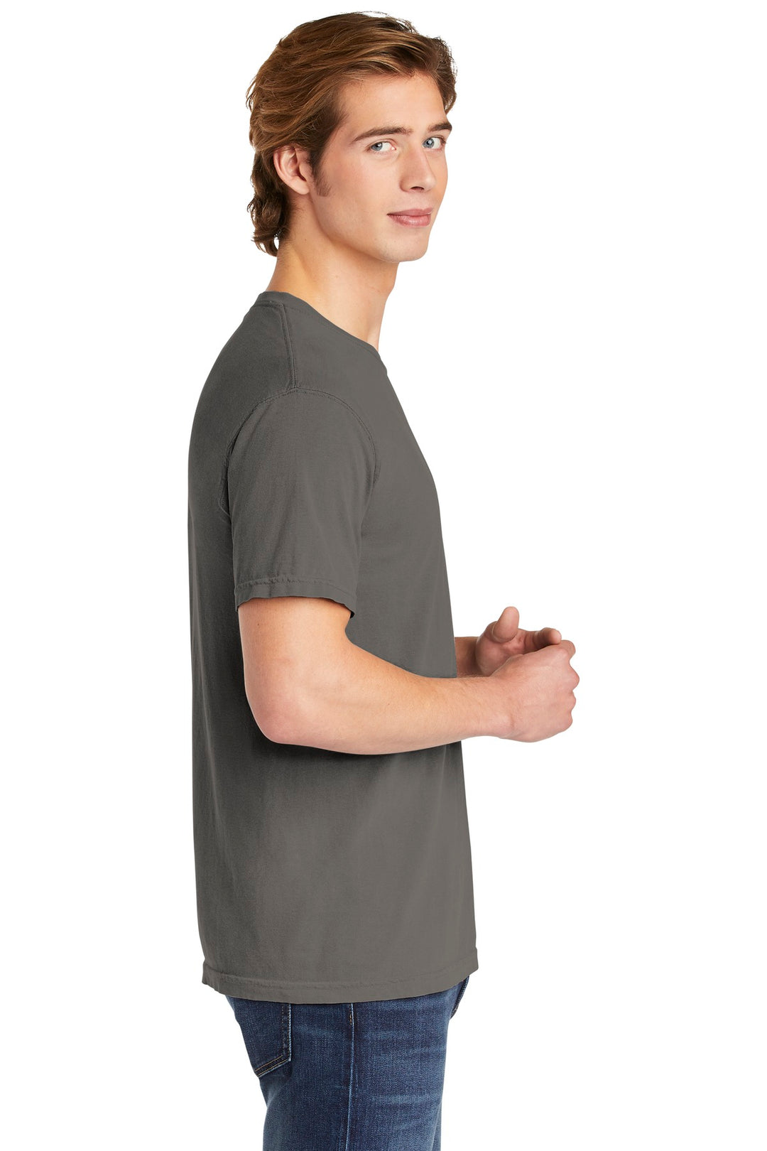 Grey COMFORT COLORS Heavyweight Ring Spun Tee. 1717