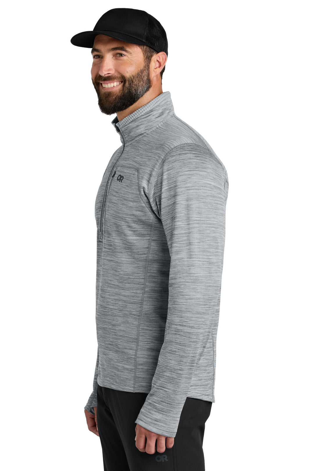 GreyHthr LIMITED EDITION Outdoor Research Tech Grid 1/4-Zip Fleece OR322267