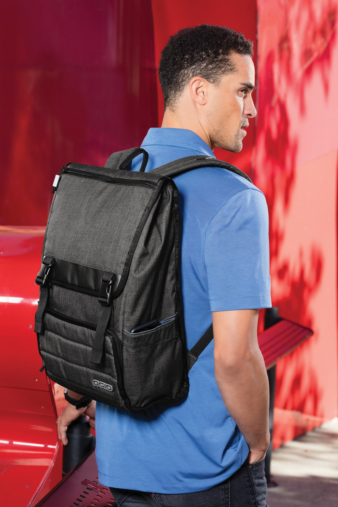 Heather Grey OGIO Apex Rucksack. 411090