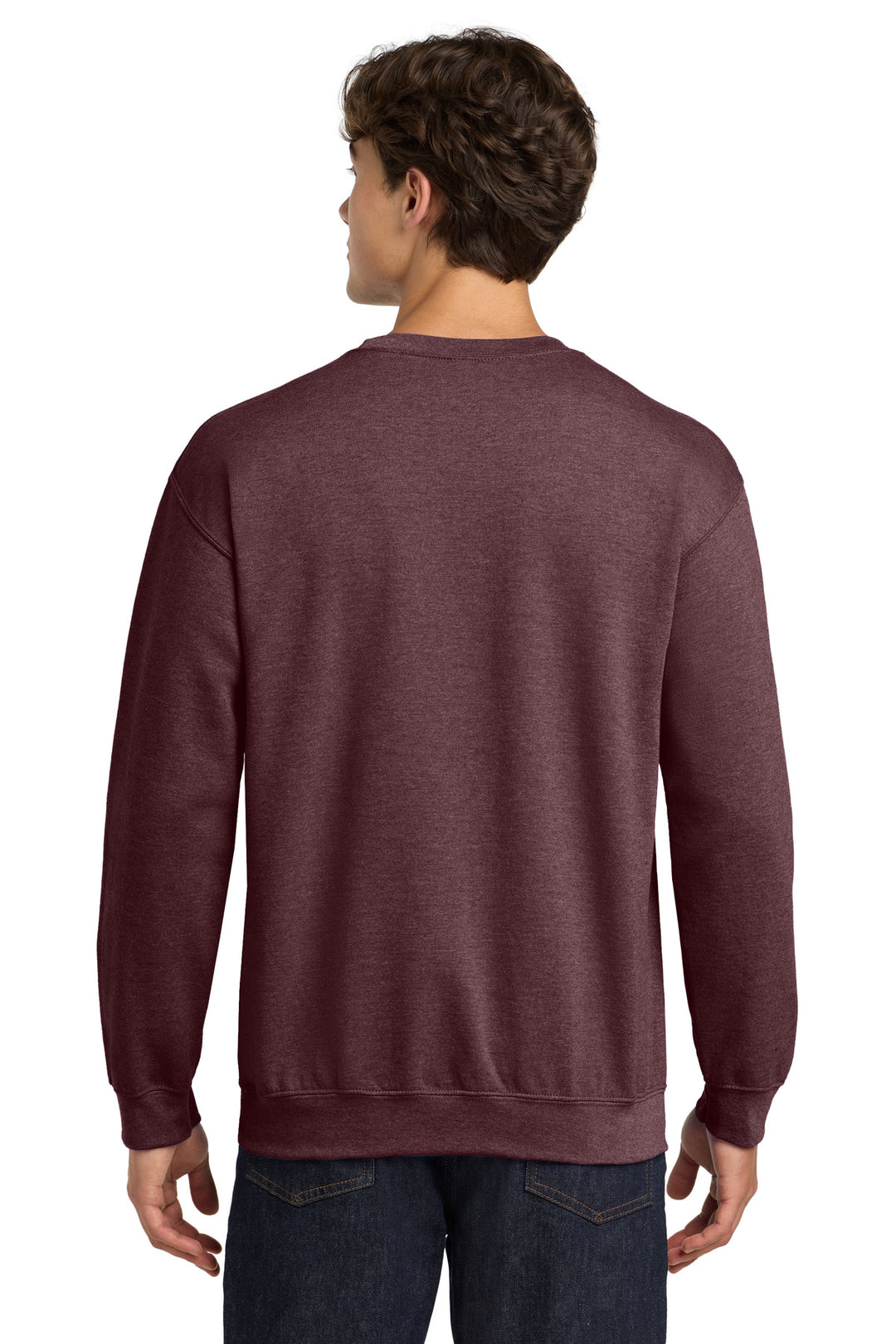 HtDkMaroon Gildan Heavy Blend Crewneck Sweatshirt. 18000