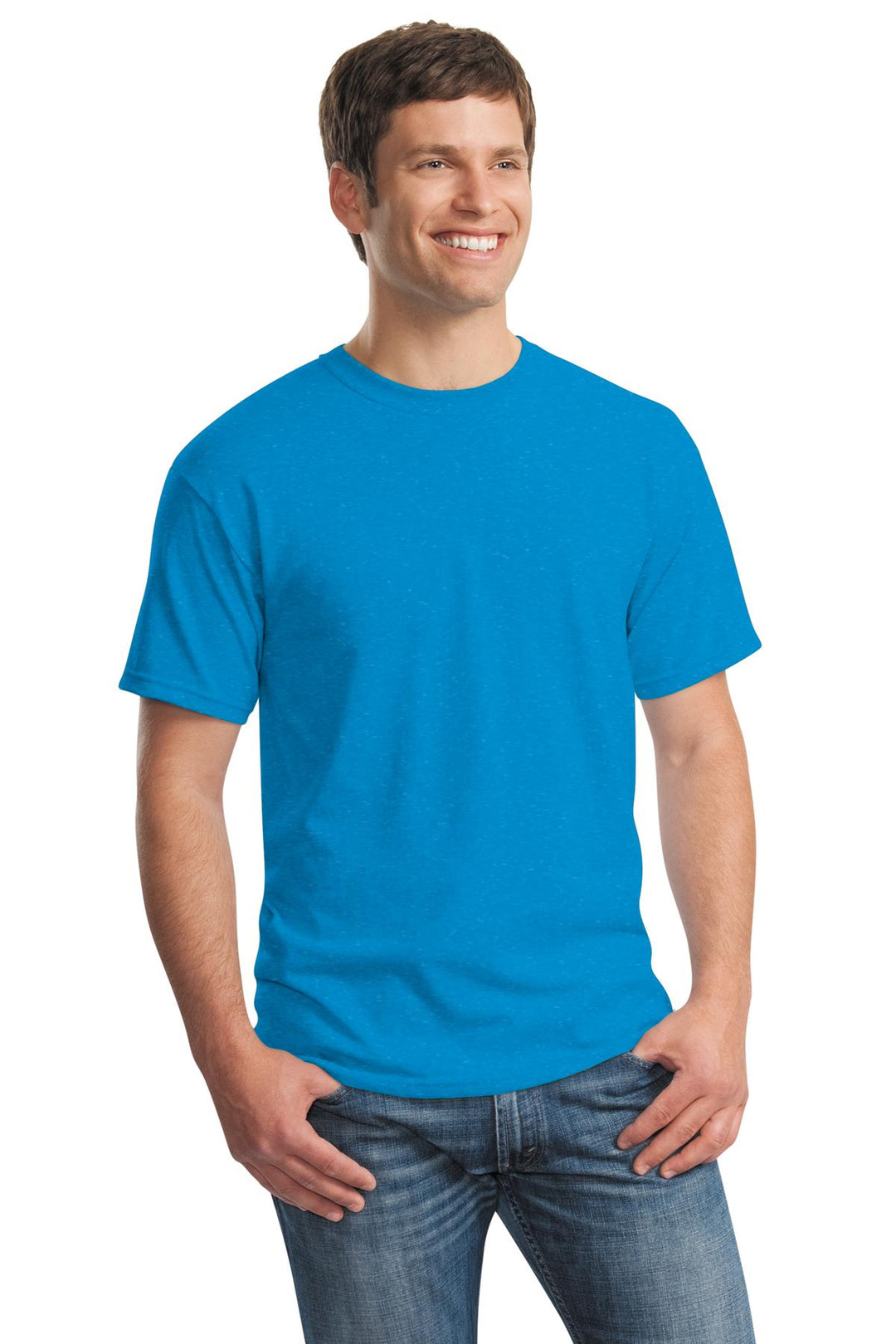 Hthr Sapphire Gildan - Heavy Cotton 100% Cotton T-Shirt. 5000