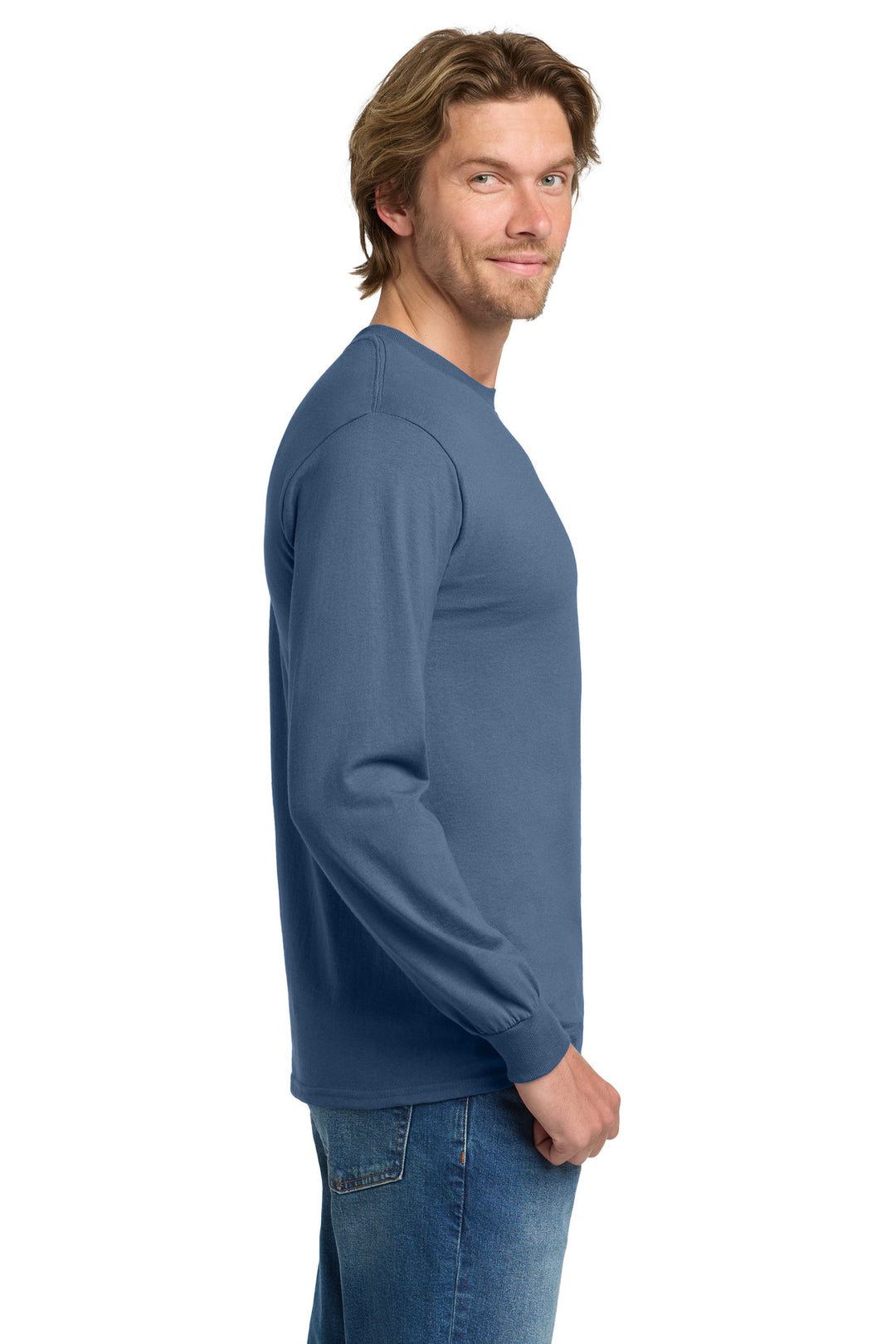 IndigoBlue Gildan - Heavy Cotton 100% Cotton Long Sleeve T-Shirt. 5400