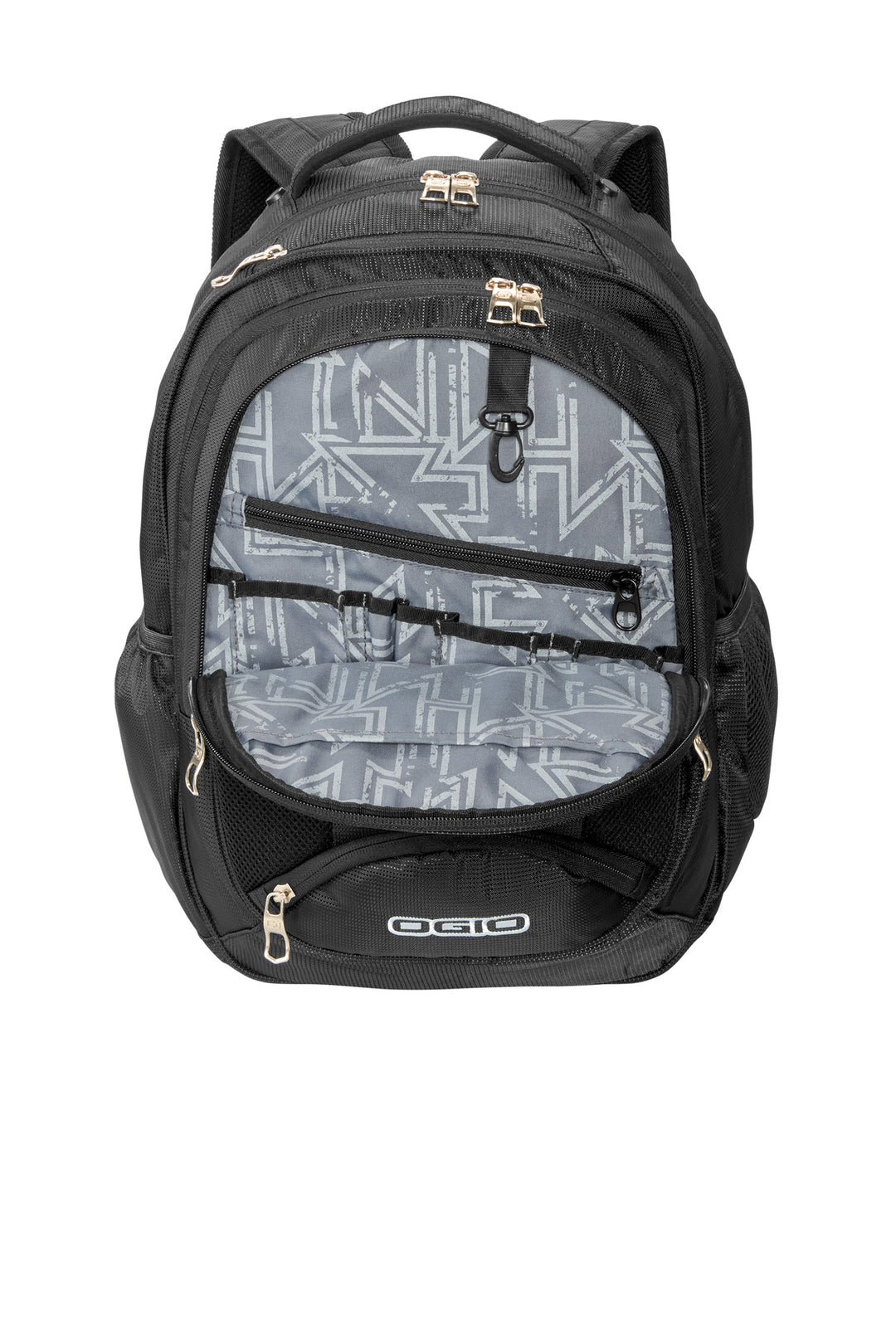 Inside View of Black/Silver OGIO - Bullion Pack. 411064