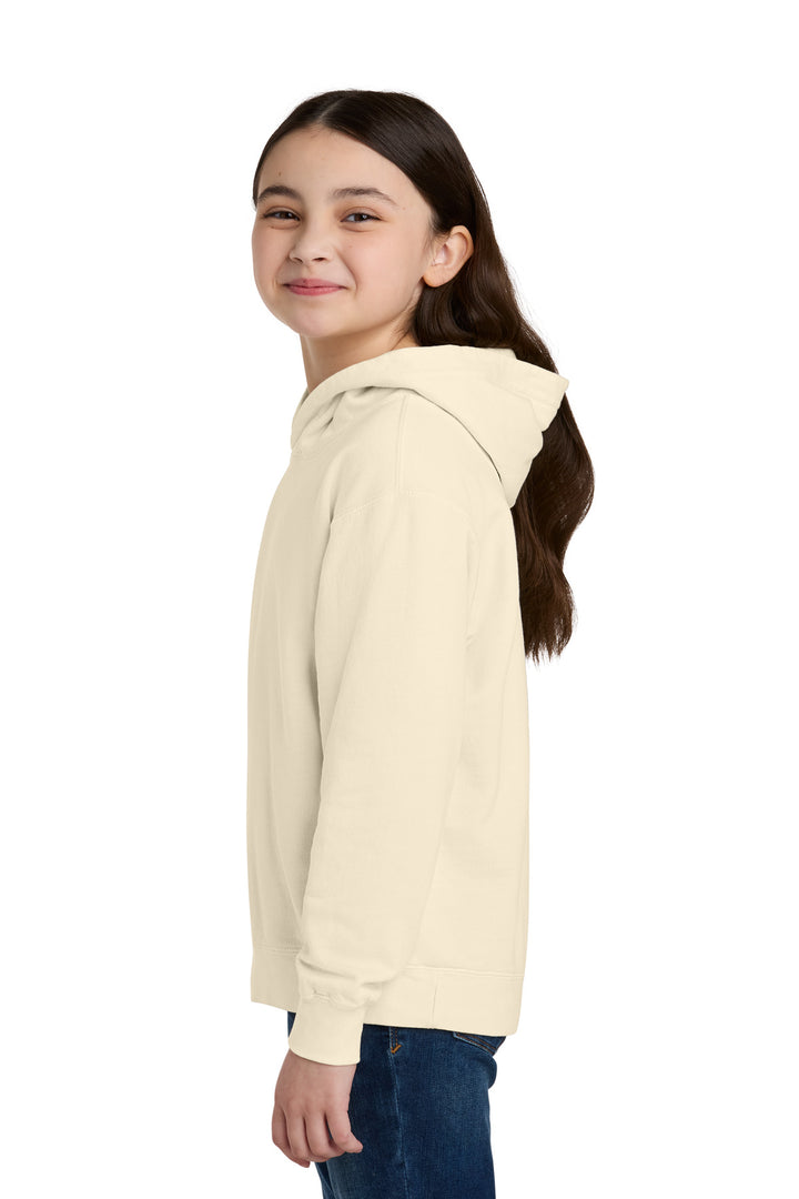 Ivory Comfort Colors Youth Lightweight Hooded Sweatshirt 1467Y