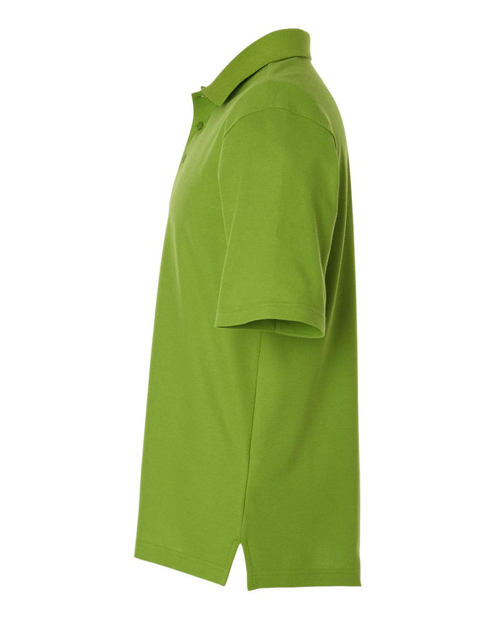 Left View of Acid Green Men's Resolve CVC Performance Pique Polo - CE106