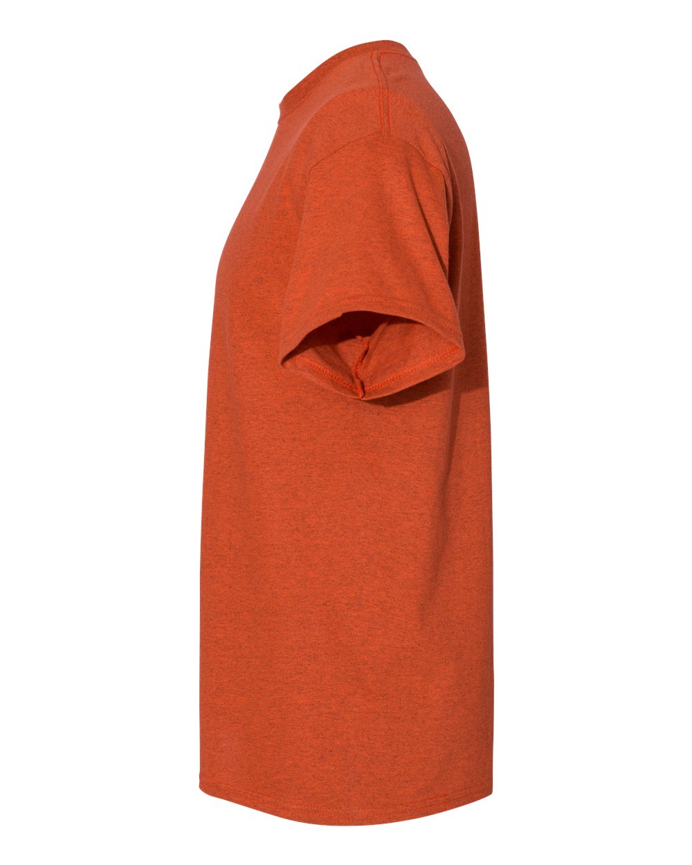 Left View of Antique Orange Heavy Cotton™ T-Shirt - 5000