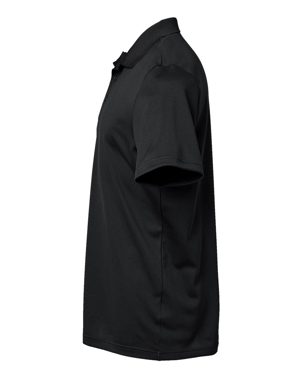 Left View of Black Basic Sport Polo - A430