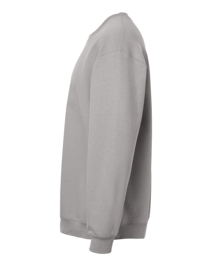 Left View of Cement Softstyle® Midweight Crewneck Sweatshirt - SF000