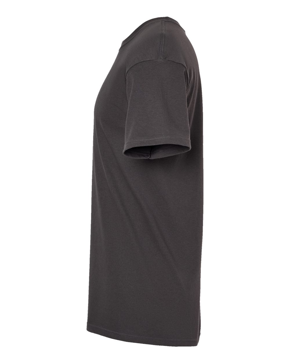 Left View of Charcoal Gold Soft Touch T-Shirt - 4800