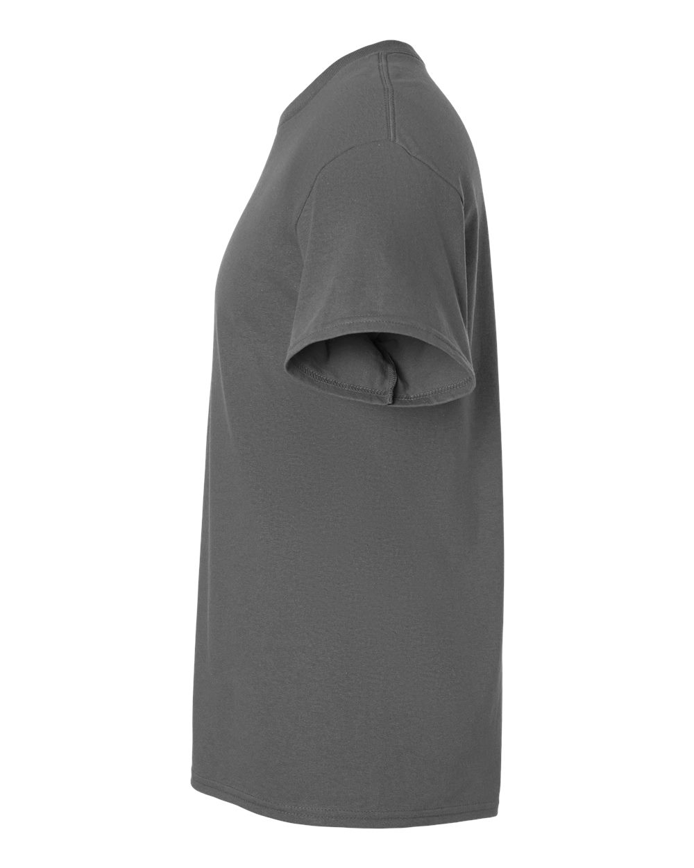 Left View of Charcoal Ultra Cotton® T-Shirt - 2000