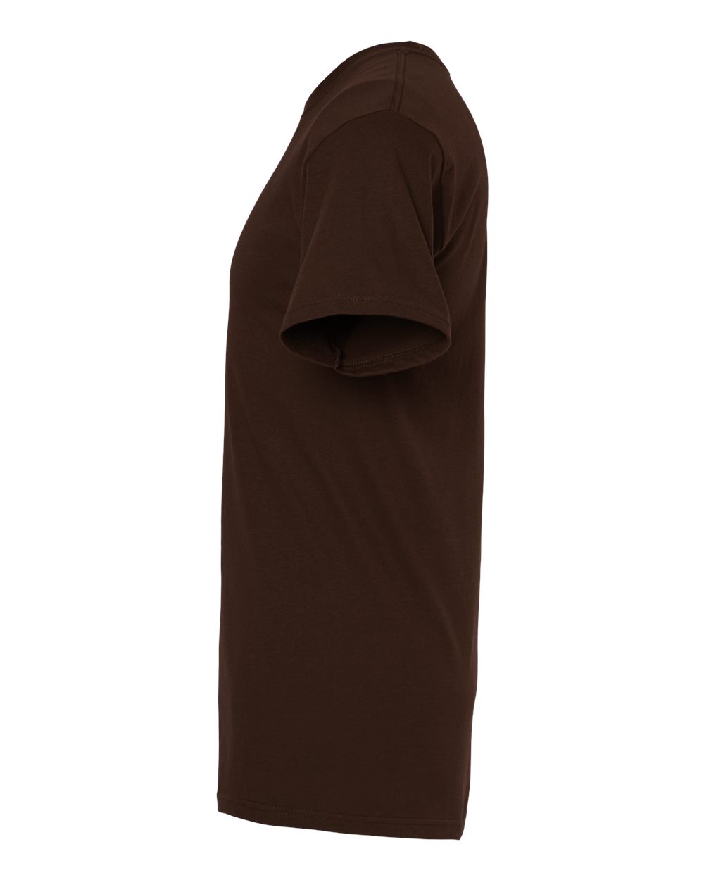 Left View of Chocolate Gold Soft Touch T-Shirt - 4800