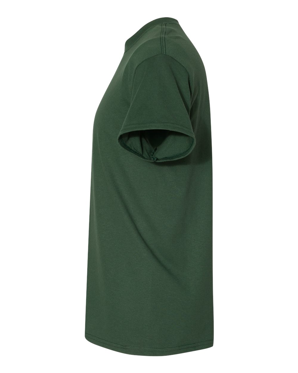 Left View of Dark Green DryBlend® T-Shirt - 8000