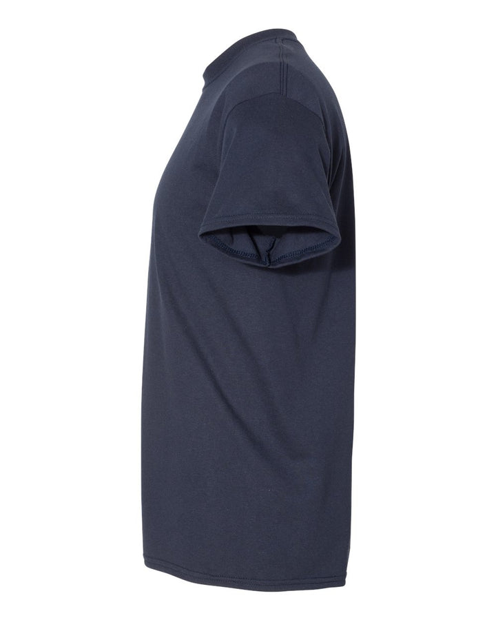 Left View of Dark Navy DryBlend® T-Shirt - 8000