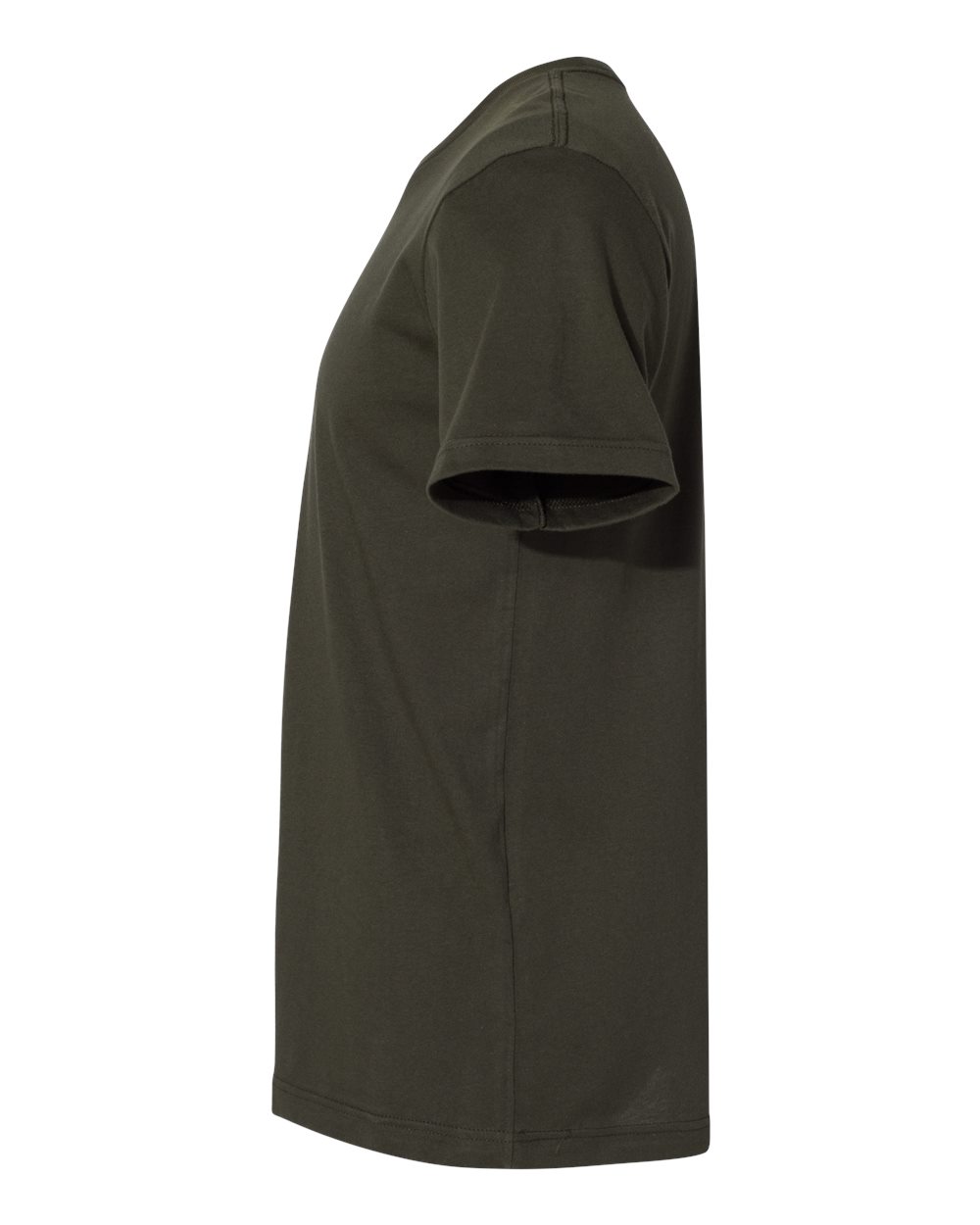 Left View of Dark Olive Jersey Tee - 3001
